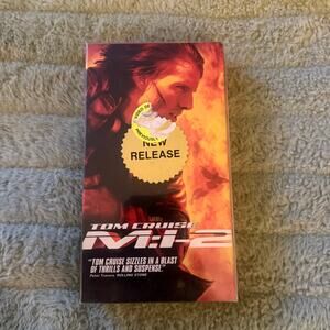 Mission Impossible 2 VHS (2000) Tom Cruise • Vintage Action Movie Tape